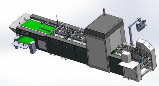 Equipo de control de calidad de la impresión de la caja de la medicina con el sistema de amontonamiento auto
